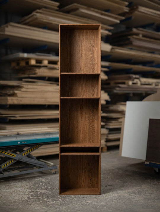 Houtmerk Ratio® - Vakkenkast Spatio - Verticaal open vak massief eikenhout - SALE Houtmerk