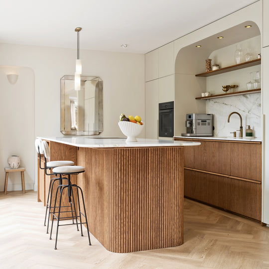 Houtmerk Ratio® - Nisbekleding Allure kleurlak - Rechte toog met ronde hoeken Houtmerk