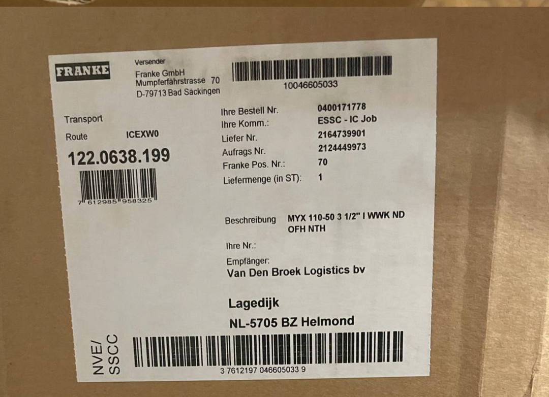 Franke Mythos MYX 110-50 RVS Onderbouw Spoelbak - Nieuw in doos - SALE
