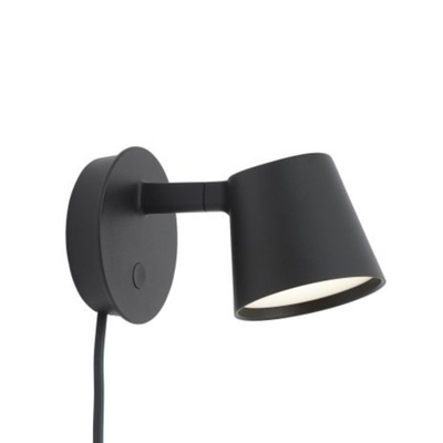 Muuto Wandlamp -  Tip Wall Black matzwart - SALE  Houtmerk   