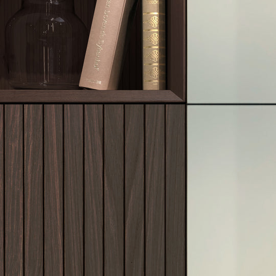 Ratio - Keukenfront MILLER STACCATO - Geprofileerd eiken Black Walnut Beits Keukenfronten Houtmerk