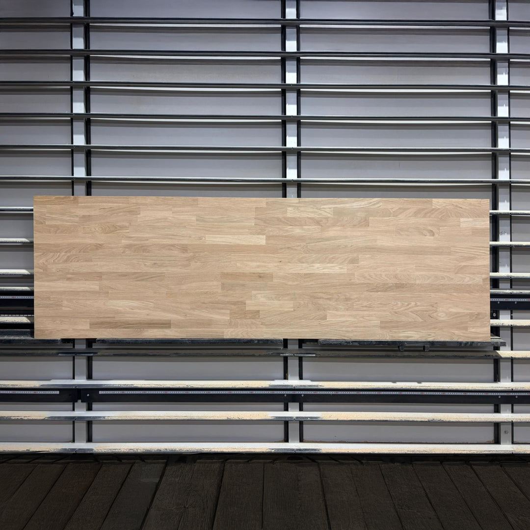 Houtmerk - Massief houten paneel eiken vingerlas - 205x65x3cm - SALE Werkbladen Houtmerk