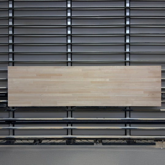 Houtmerk - Massief houten paneel essen vingerlas - 230x65x4cm - SALE Werkbladen Houtmerk