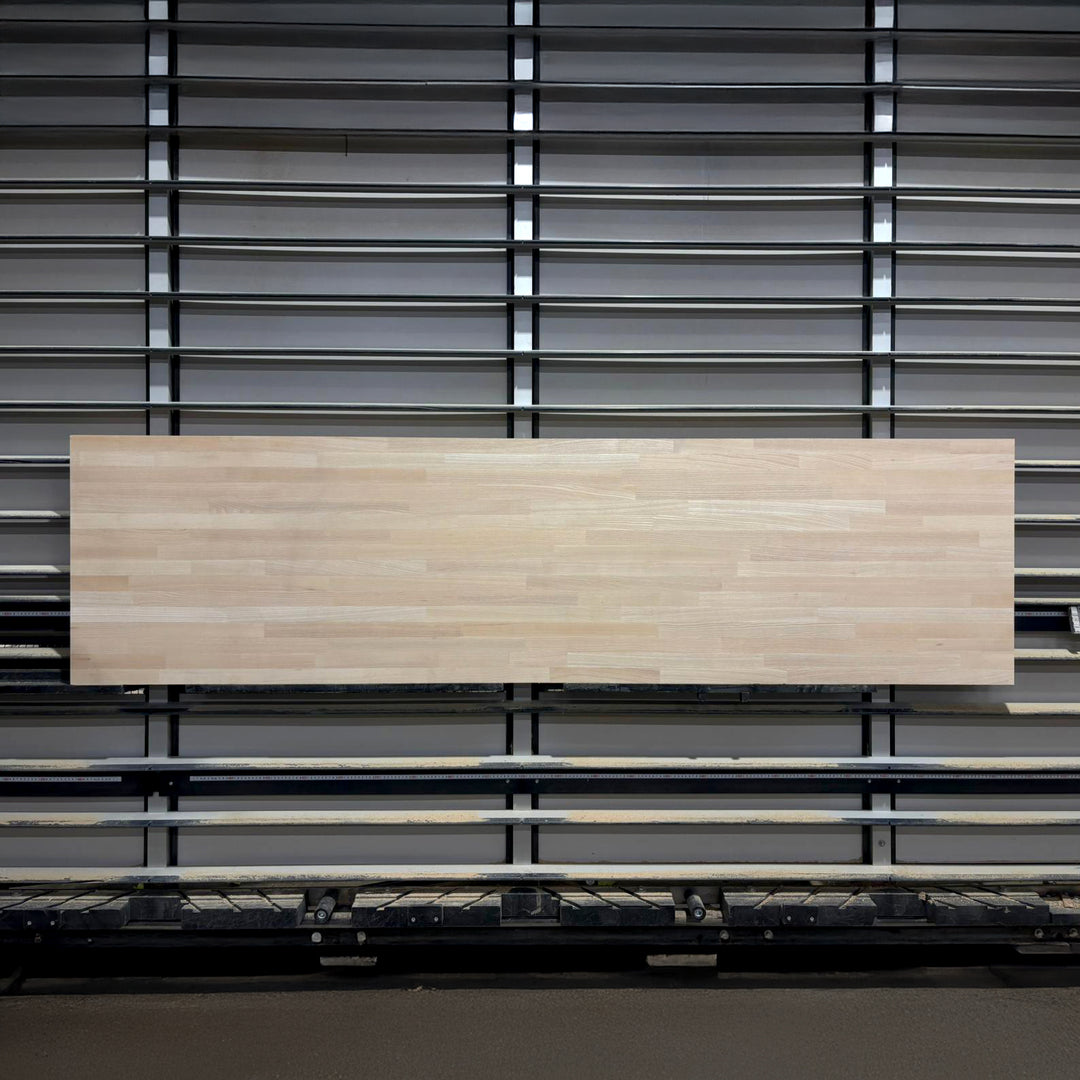 Houtmerk - Massief houten paneel essen vingerlas - 250x65x4cm - SALE Werkbladen Houtmerk