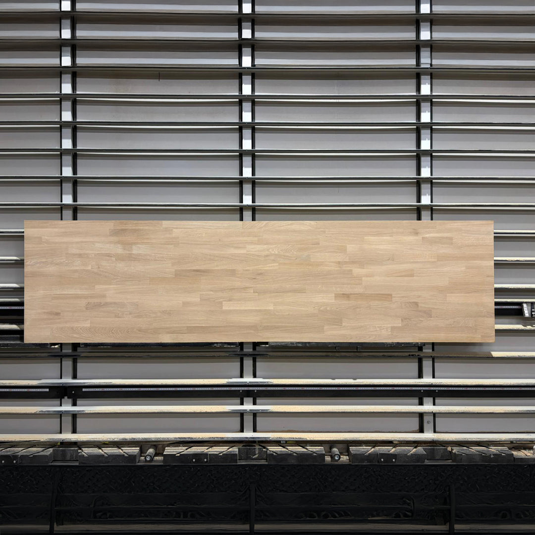 Houtmerk - Massief houten paneel eiken vingerlas - 250x65x4cm - SALE Werkbladen Houtmerk