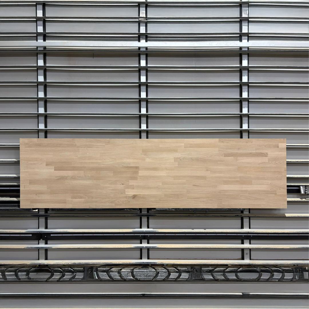 Houtmerk - Massief houten paneel eiken vingerlas - 250x65x4cm - SALE Werkbladen Houtmerk