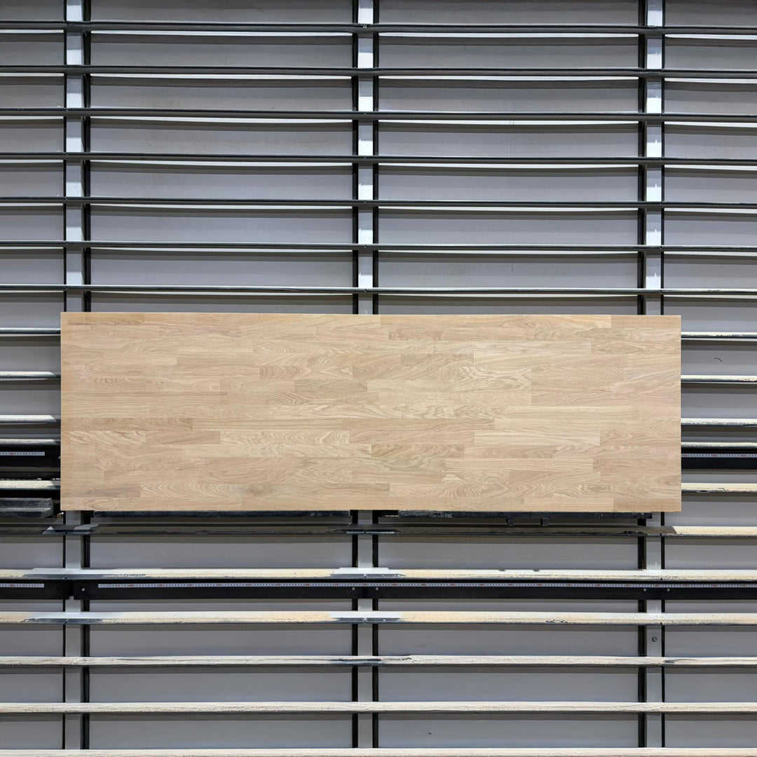 Houtmerk - Massief houten paneel eiken vingerlas - 205x65x3cm - SALE Werkbladen Houtmerk