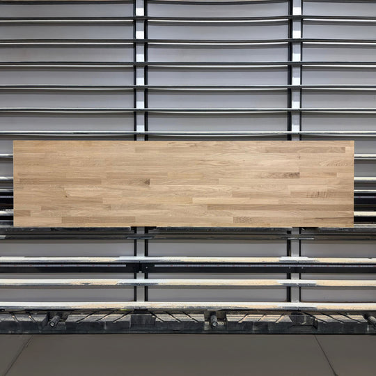Houtmerk - Massief houten paneel eiken vingerlas - 210x54x2,6cm - SALE Werkbladen Houtmerk