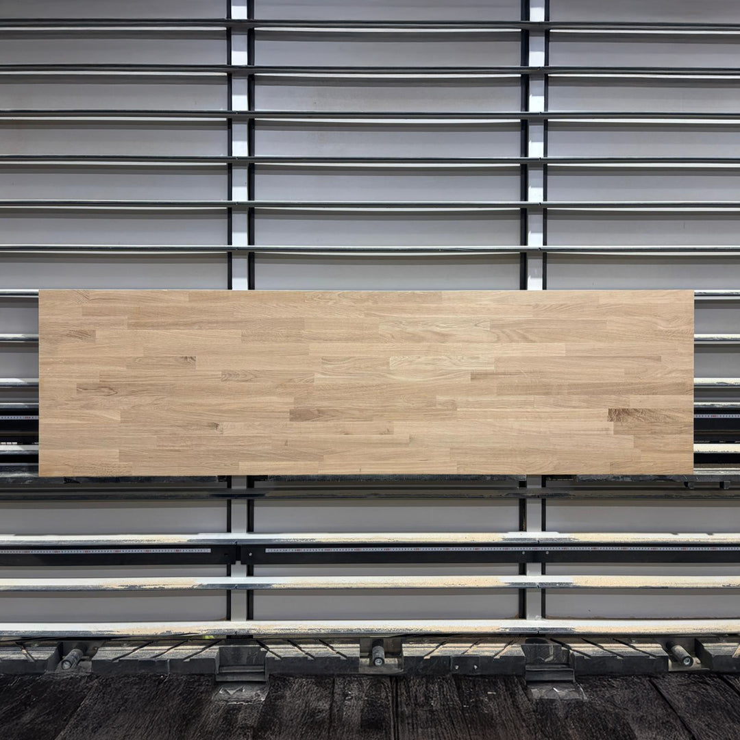 Houtmerk - Massief houten paneel eiken vingerlas - 210x60x4cm - SALE Werkbladen Houtmerk