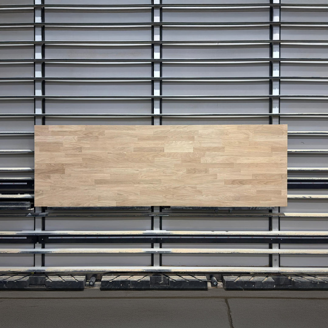 Houtmerk - Massief houten paneel eiken vingerlas - 205x65x3cm - SALE Werkbladen Houtmerk