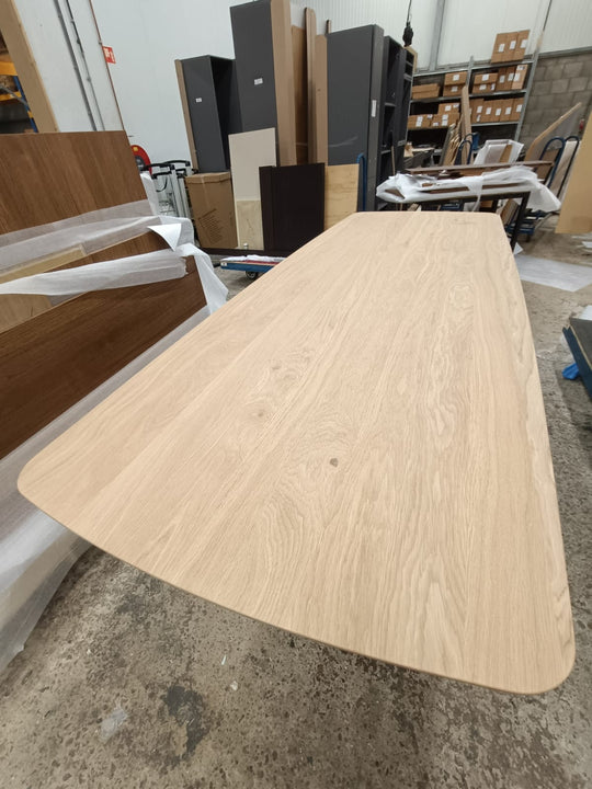 Houtmerk - Tafel Split Eiken - Rechthoek afgerond 280x100cm - SALE Tafels Houtmerk