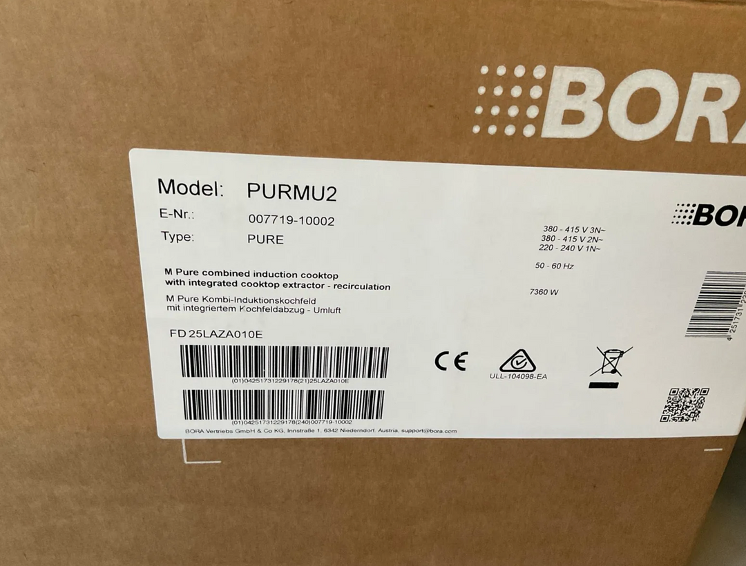 Bora - M Pure 2 - Kookplaat met afzuiging - SALE Houtmerk