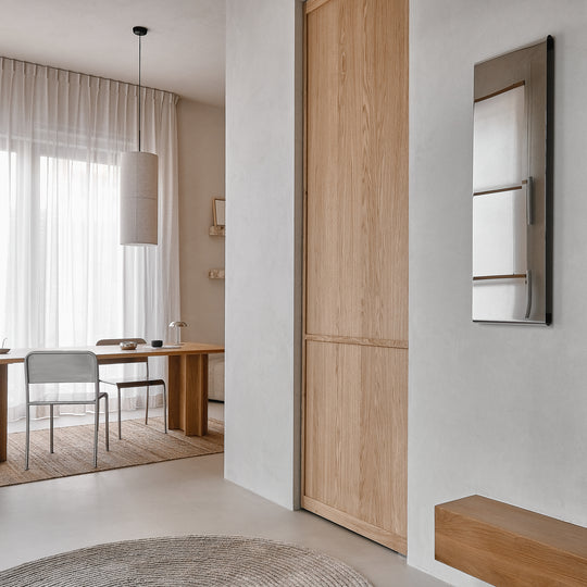 Houtmerk - Kast Porta 05 - Vakkenkast met houten taatsdeur Kastcombinatie Houtmerk   