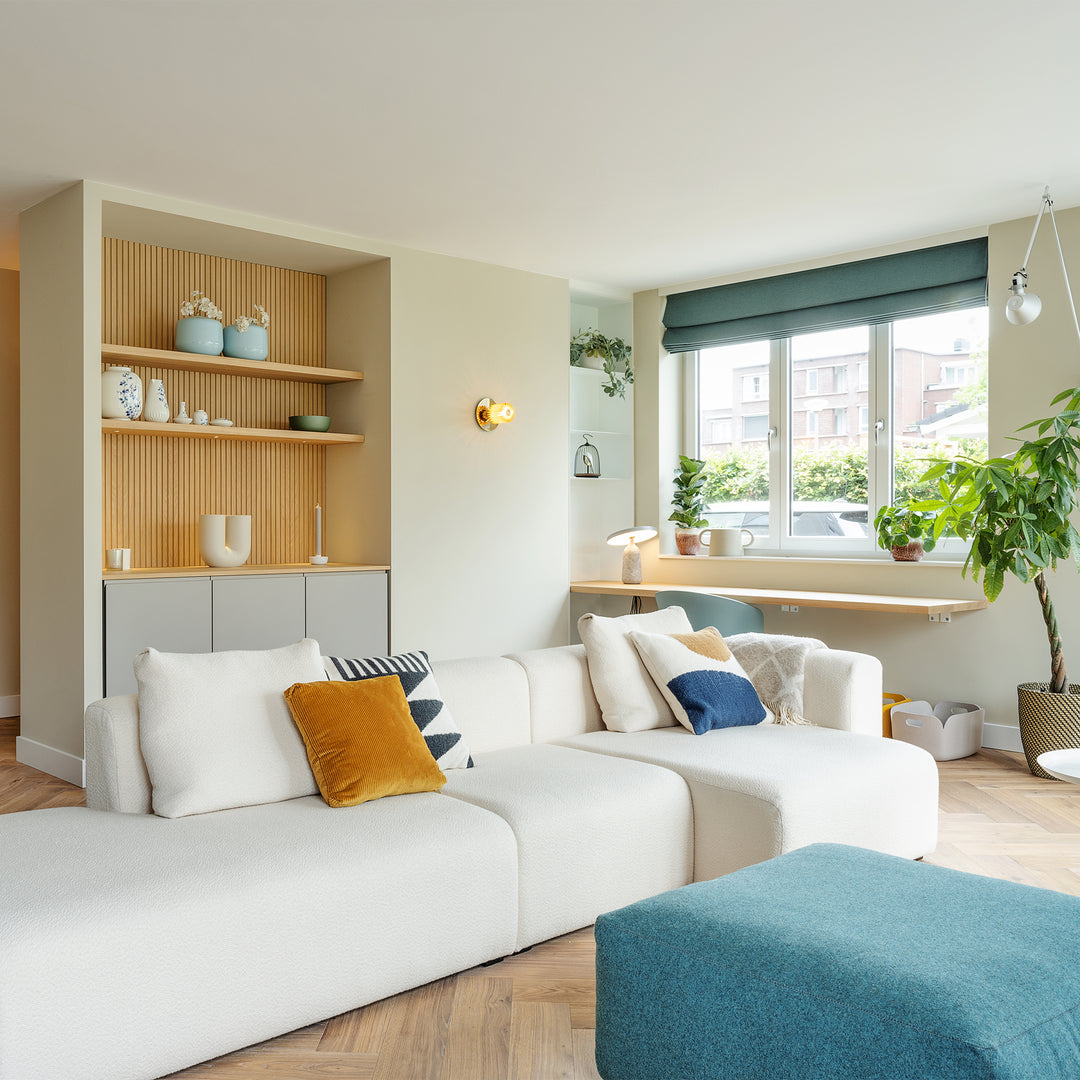 Houtmerk Domus® - Halfhoge kast met nisplanken - Arpa Fenix met hout Kasten Houtmerk