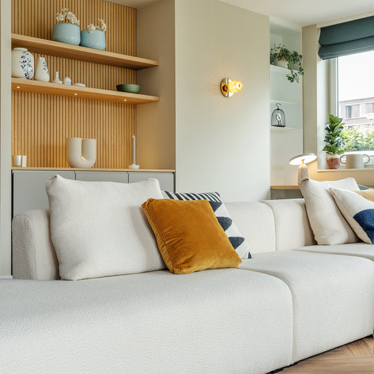 Houtmerk Domus® - Halfhoge kast met nisplanken - Arpa Fenix met hout Kasten Houtmerk