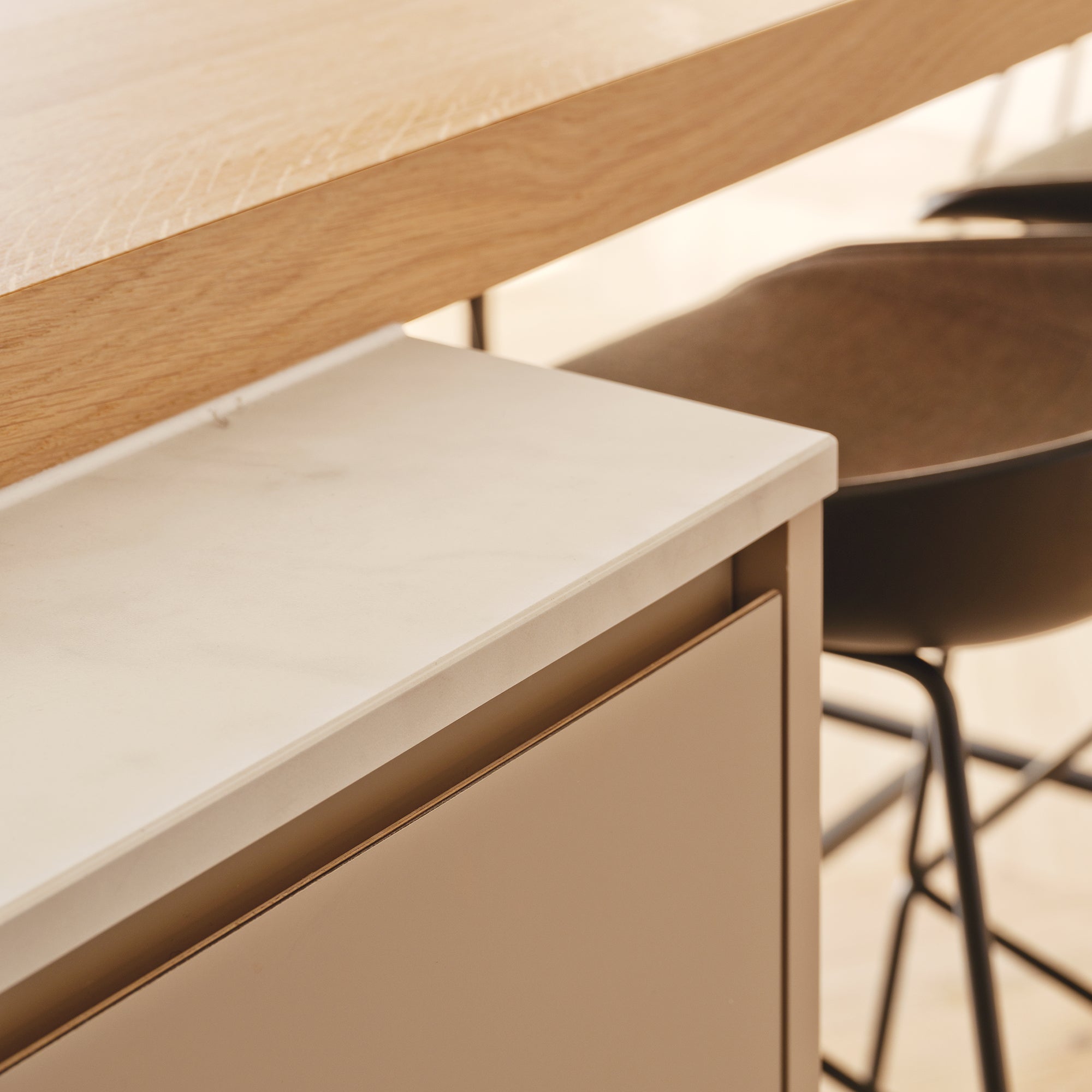 Houtmerk Domus® - Garderobe zitladekast - Massief eiken met Arpa Fenix Kasten Houtmerk
