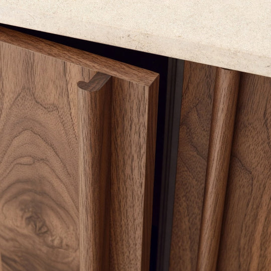 Ratio - Keukenfront KRAMER - Noten Fineer Matte lak Keukenfronten Houtmerk