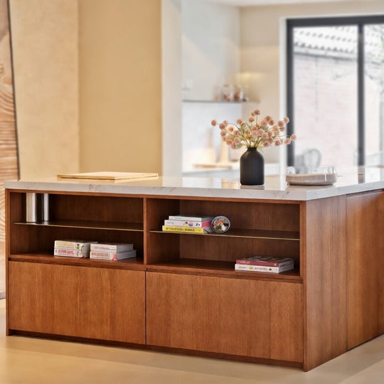 Houtmerk Ratio® - Vakkenkast Spatio - Lage kast massief hout