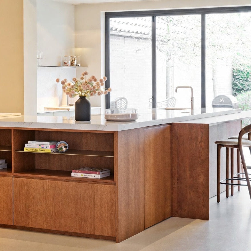 Houtmerk Ratio® - Vakkenkast Spatio - Lage kast massief hout