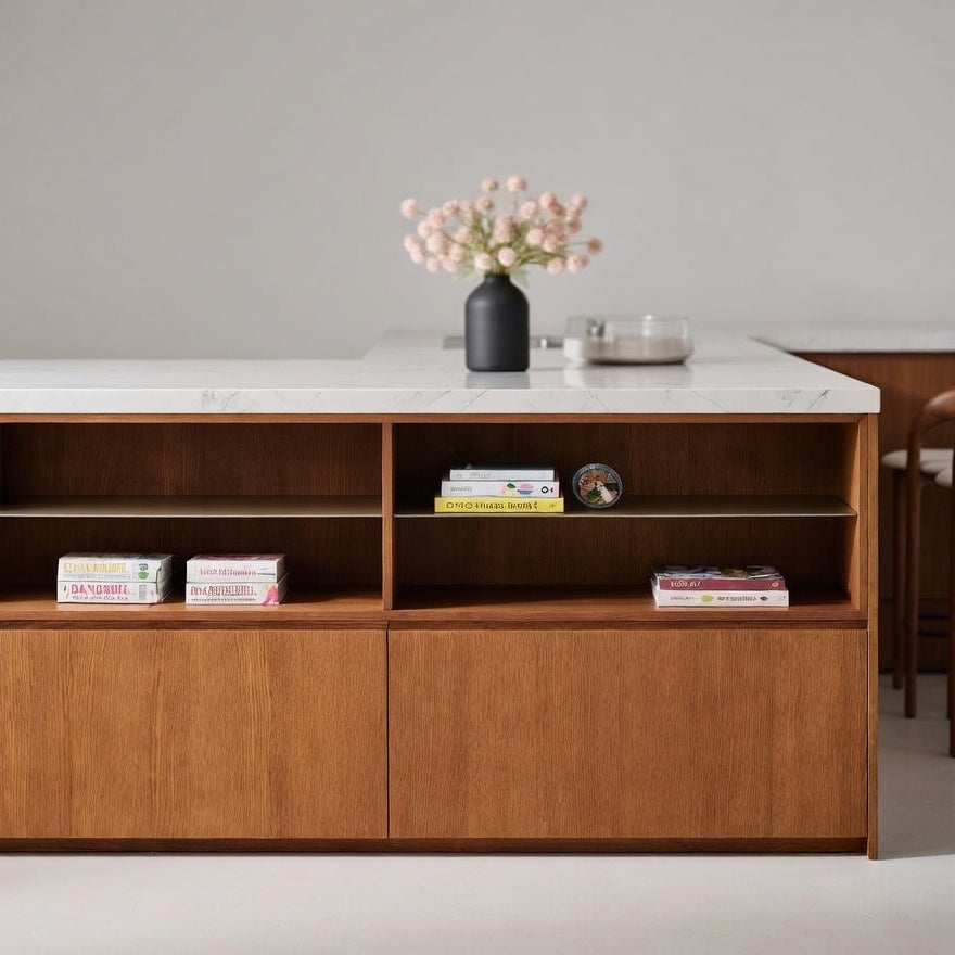 Houtmerk Ratio® - Vakkenkast Spatio - Lage kast massief hout