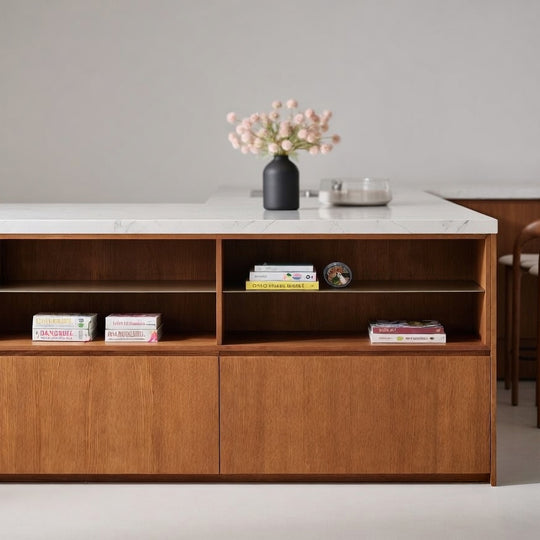 Houtmerk Ratio® - Vakkenkast Spatio - Lage kast massief hout