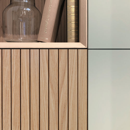 Ratio - Keukenfront MILLER STACCATO - Geprofileerd eiken Blend Matte lak-Houtmerk-Ratio -  Gegraveerd keukenfront MILLER - Massief eiken Blend Matte lak | Houtmerk