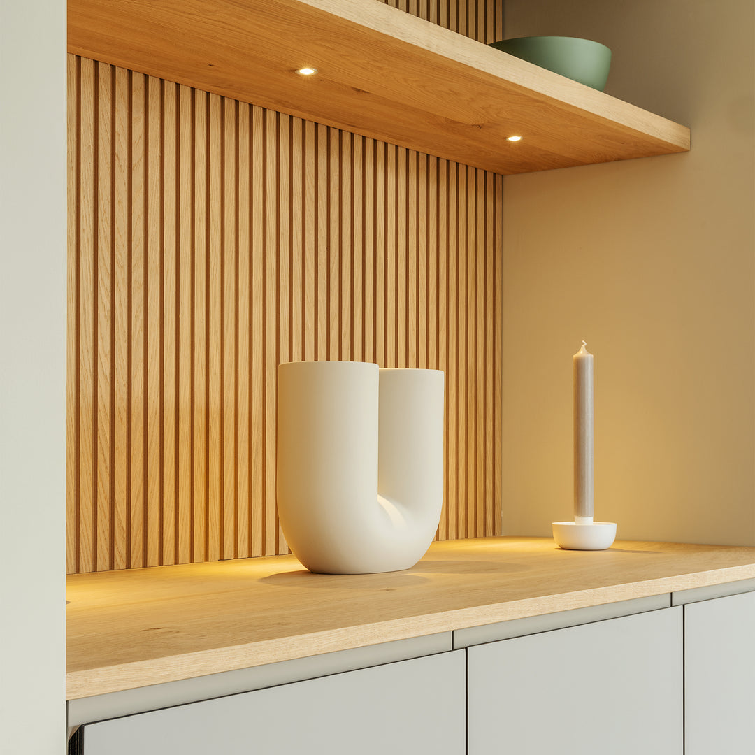 Houtmerk Domus® - Halfhoge kast met nisplanken - Arpa Fenix met hout Kasten Houtmerk