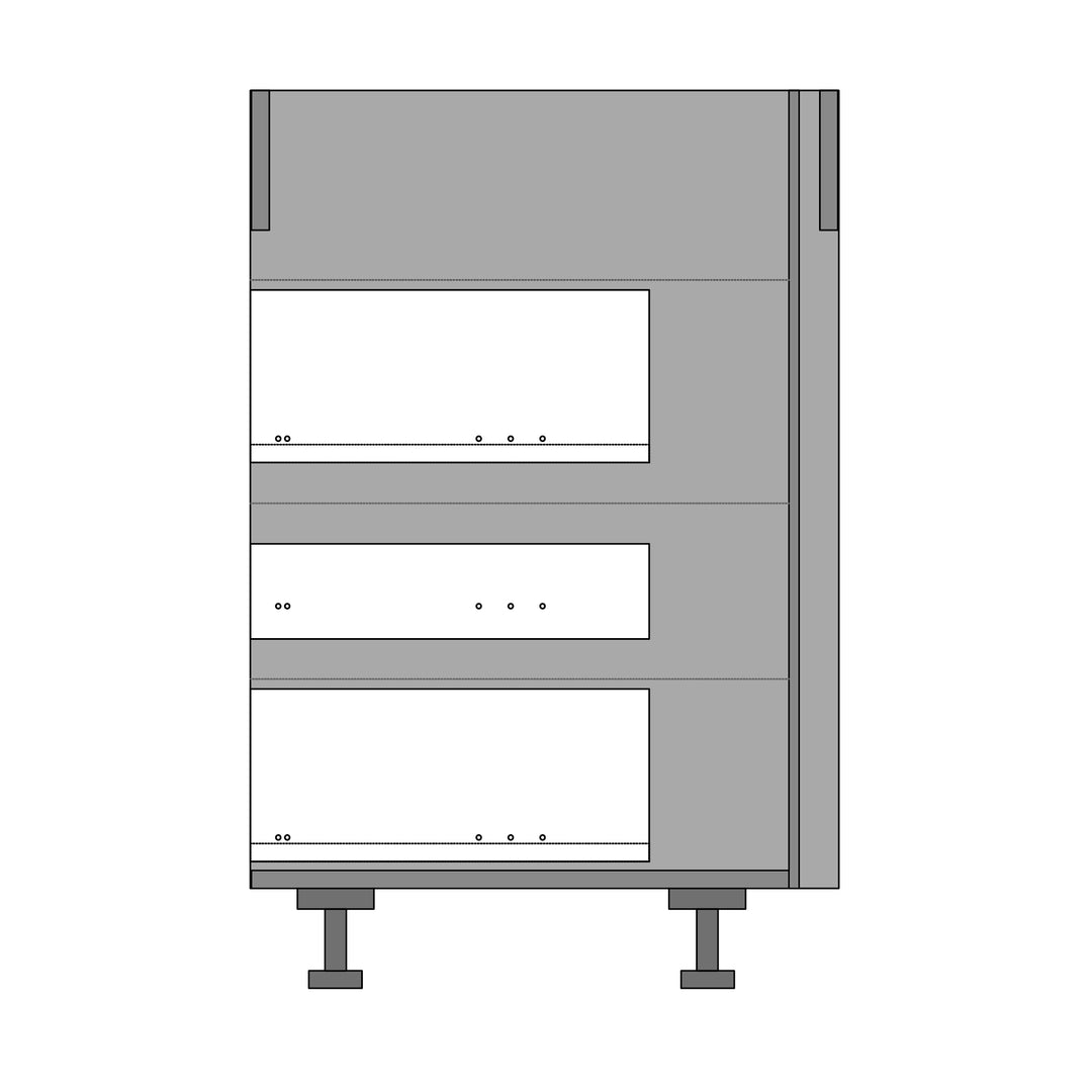 Houtmerk - Kookplaatkast 90cm - Aanvulling Ikea Metod-Houtmerk-Houtmerk - Universele kookplaatkast 120cm, 100cm, 90cm - Aanvulling Ikea Metod