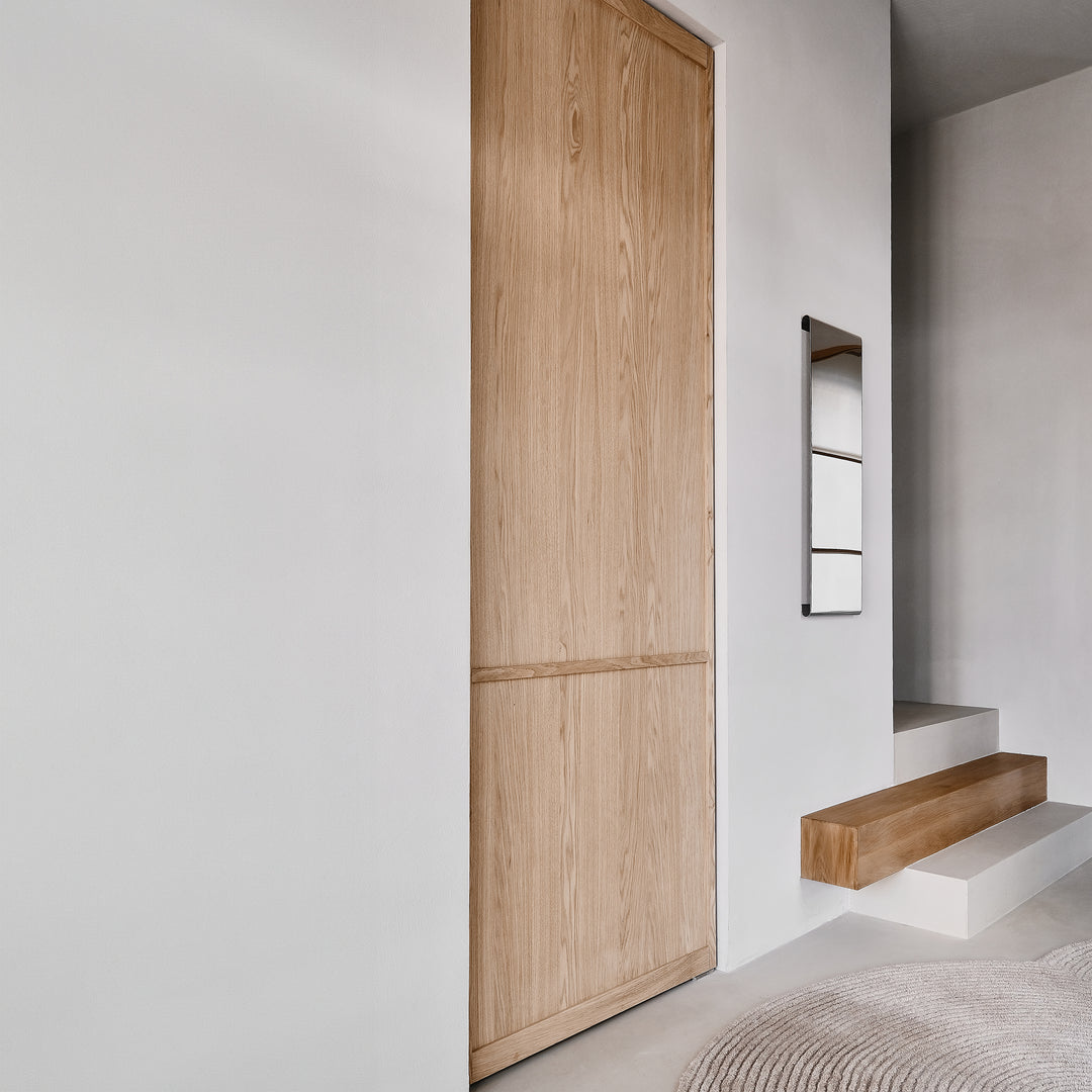 Houtmerk - Kast Porta 05 - Vakkenkast met houten taatsdeur Kastcombinatie Houtmerk   