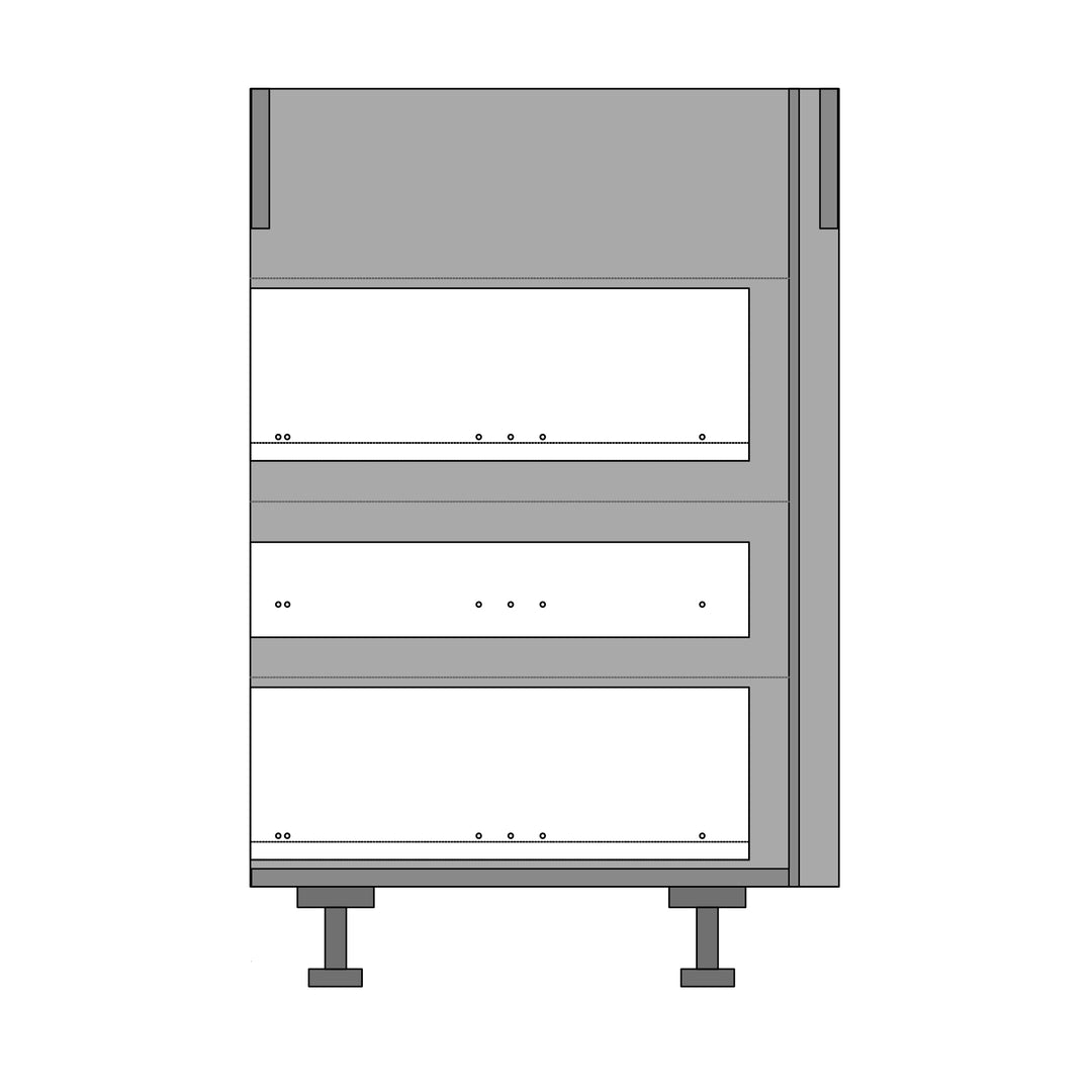 Houtmerk - Kookplaatkast 90cm - Aanvulling Ikea Metod-Houtmerk-Houtmerk - Universele kookplaatkast 120cm, 100cm, 90cm - Aanvulling Ikea Metod