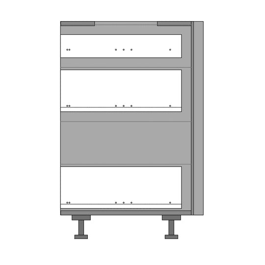Houtmerk - Kookplaatkast 90cm - Aanvulling Ikea Metod-Houtmerk-Houtmerk - Universele kookplaatkast 120cm, 100cm, 90cm - Aanvulling Ikea Metod