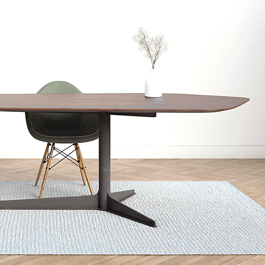 Houtmerk -  Tafel Loom Noten - Bladvorm Basalt-Houtmerk-Houtmerk -  Tafel Loom Noten - Organische bladvorm Basalt