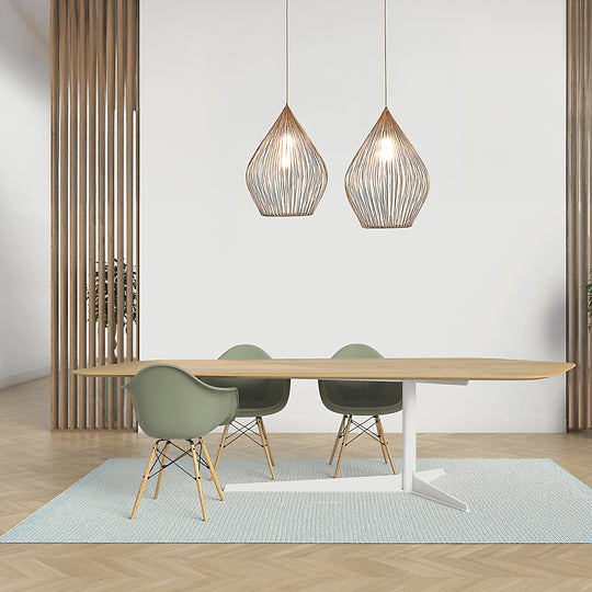 Houtmerk - Tafel Loom Eiken - Bladvorm Basalt Tafels Houtmerk