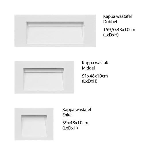Houtmerk – Kappa Solid Surface Wastafel Enkel – SALE Wastafels Houtmerk   