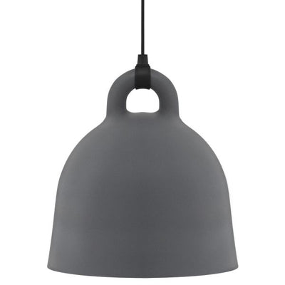 Hanglamp Norman Bell Lamp Grijs Medium - SALE Lampen Houtmerk   