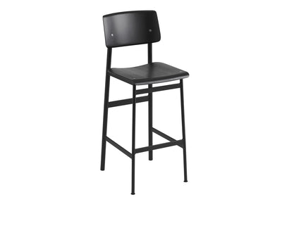 Muuto Barkruk 75cm Loft stool, zwart - SALE Stoelen Houtmerk   