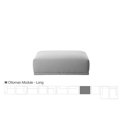 Muuto - Connect Ottoman - Poef Lang H Banken Muuto   