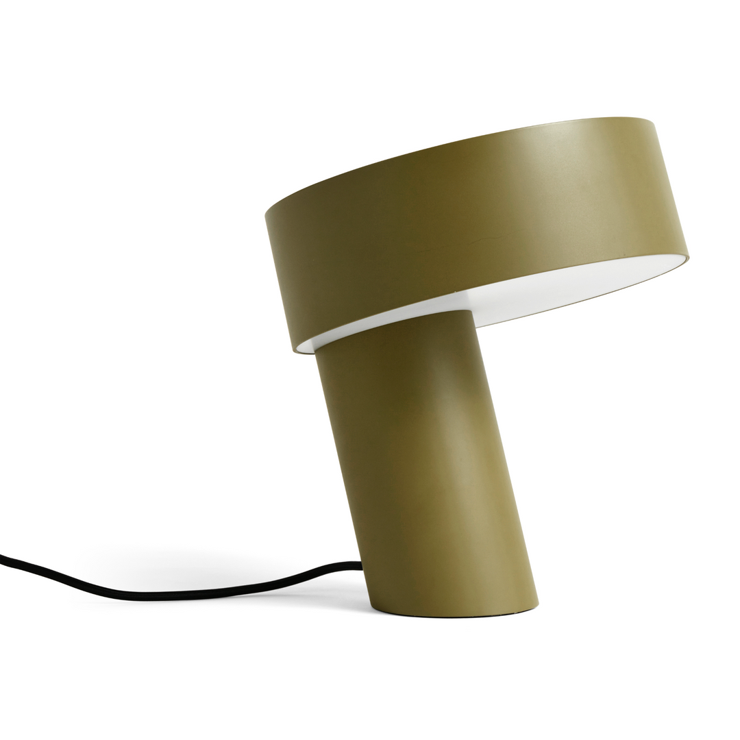 HAY - Slant Lamp - Tafellamp Lampen HAY Kaki groen  