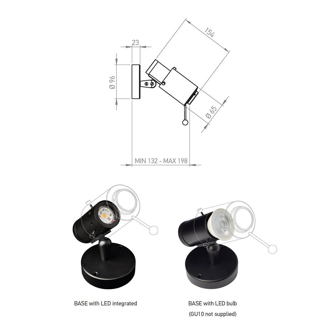 DCW Editions - Biny Spot - Wandlamp Lampen DCW Editions   