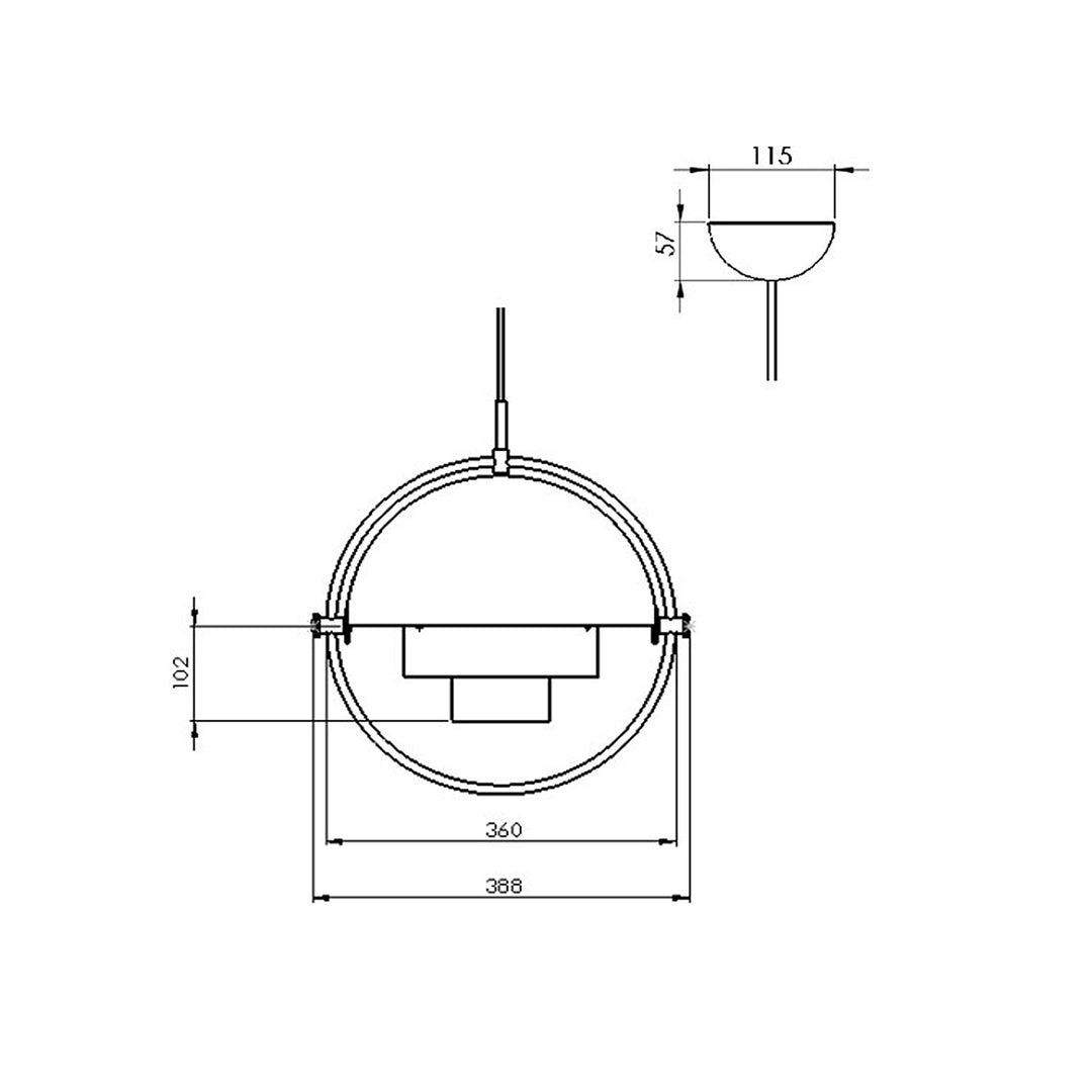 Gubi - Multi-Lite pendant - hanglamp Lampen Gubi   