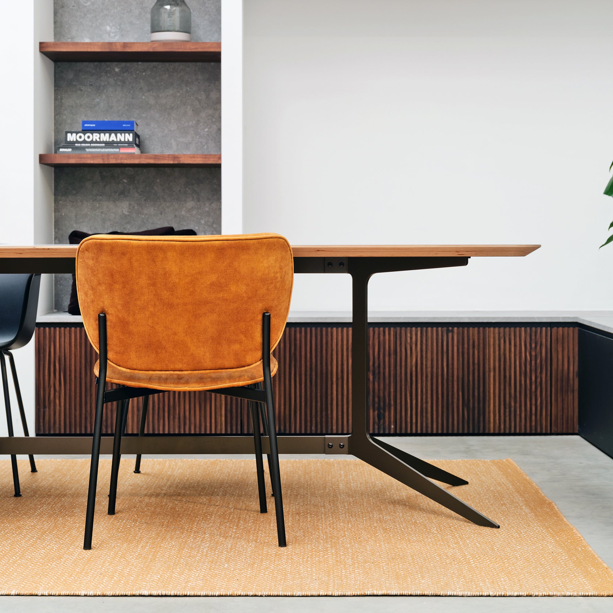 アリフィンページ2 Houtmerk - Tafel Split Fenix - Rechthoek afgerond