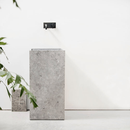 Houtmerk - Concreto wasbak hardsteen - maatwerk steen Wastafels Houtmerk   