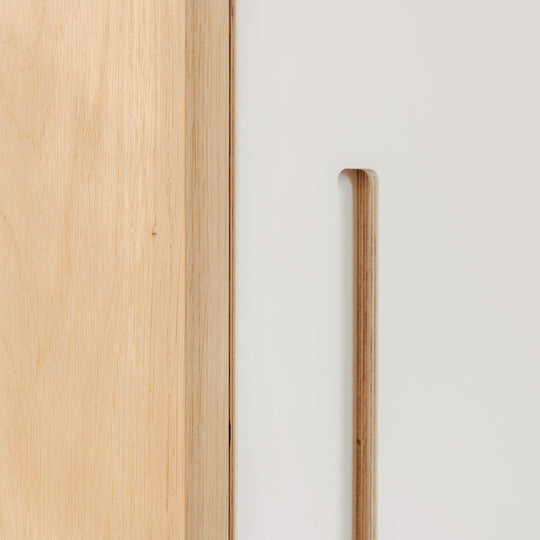 Houtmerk Domus® - Maatwerk kastenwand Lusso - Fenix met houten open vak Kasten Houtmerk   