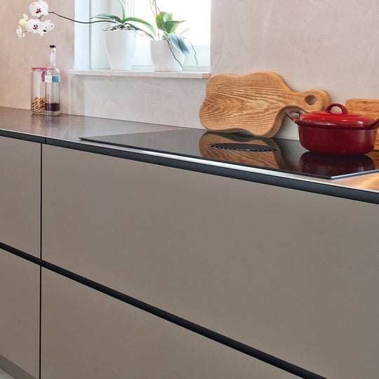 Houtmerk - Keuken Modus - 5 Hoge kasten voor 2 ovens met open vak - Vrijstaand Keukens Houtmerk   