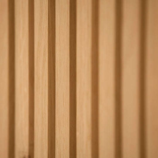 Houtmerk - Beits Kleuren Roomdivider Linea XL - Kamerhoog van 235cm tot 265cm Roomdividers Houtmerk   