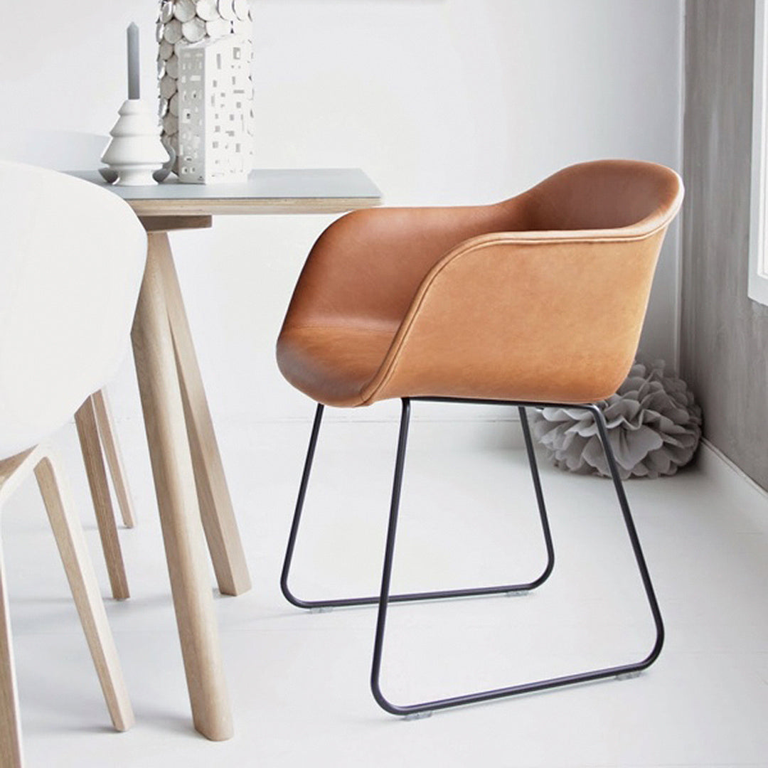 Muuto - Fiber Chair Wood Base - Stoel met Houten Onderstel Stoelen Muuto   
