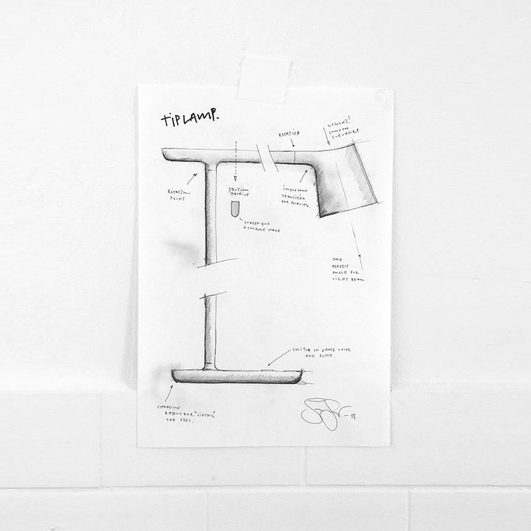 Muuto - Tip Lamp - tafellamp of bureaulamp Lampen Muuto   