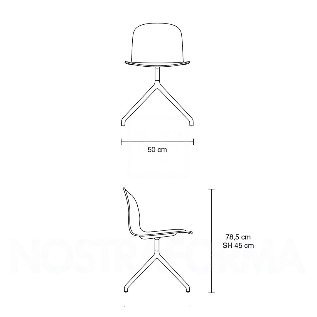 Muuto - Visu Wide Chair - Stoel houten onderstel Stoelen Muuto   