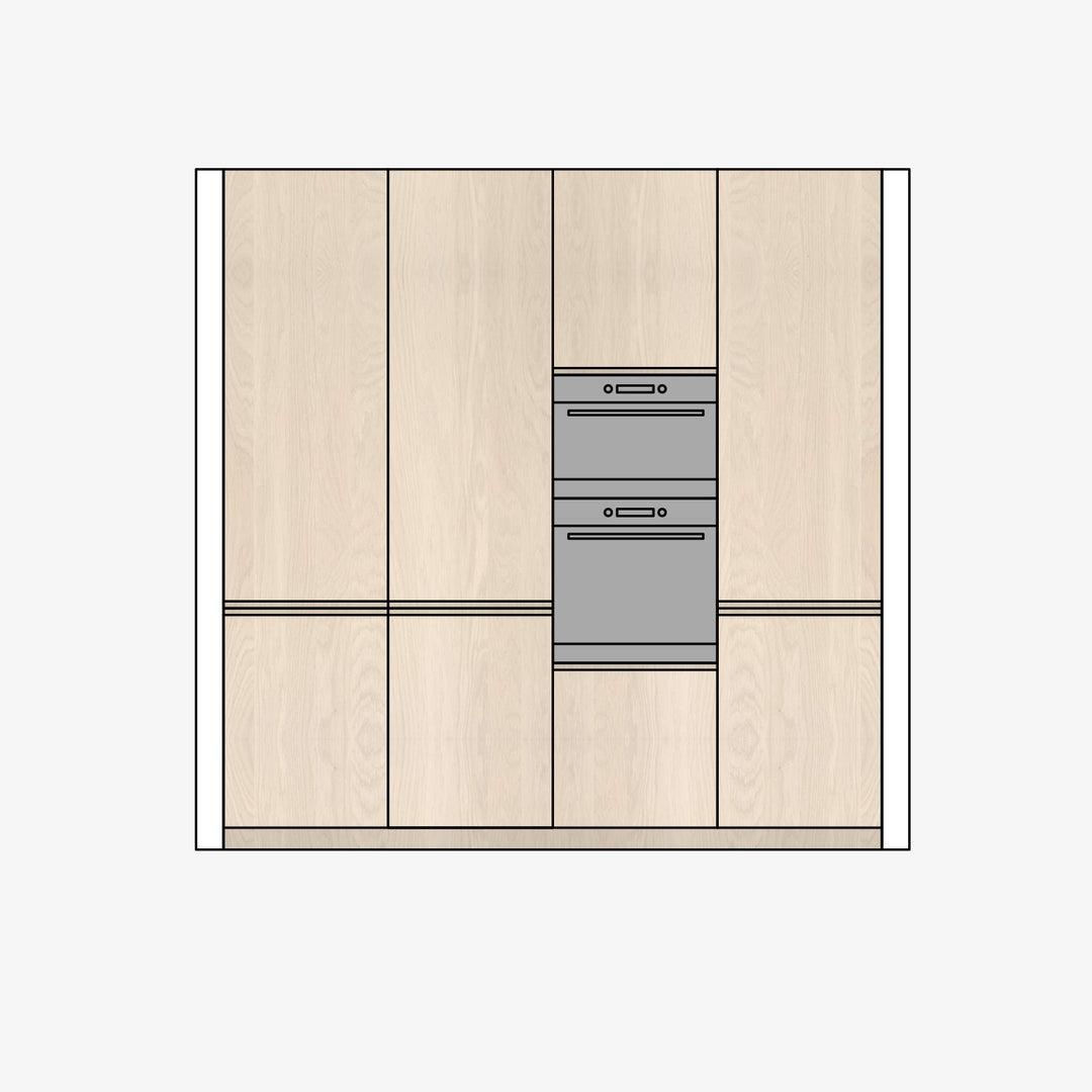 Houtmerk - Component A - Hoge kastenwand Kastcombinatie Houtmerk   